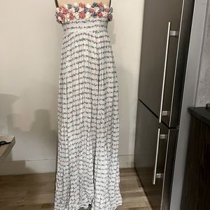 Loveshackfancy Floral Appliqué gown
